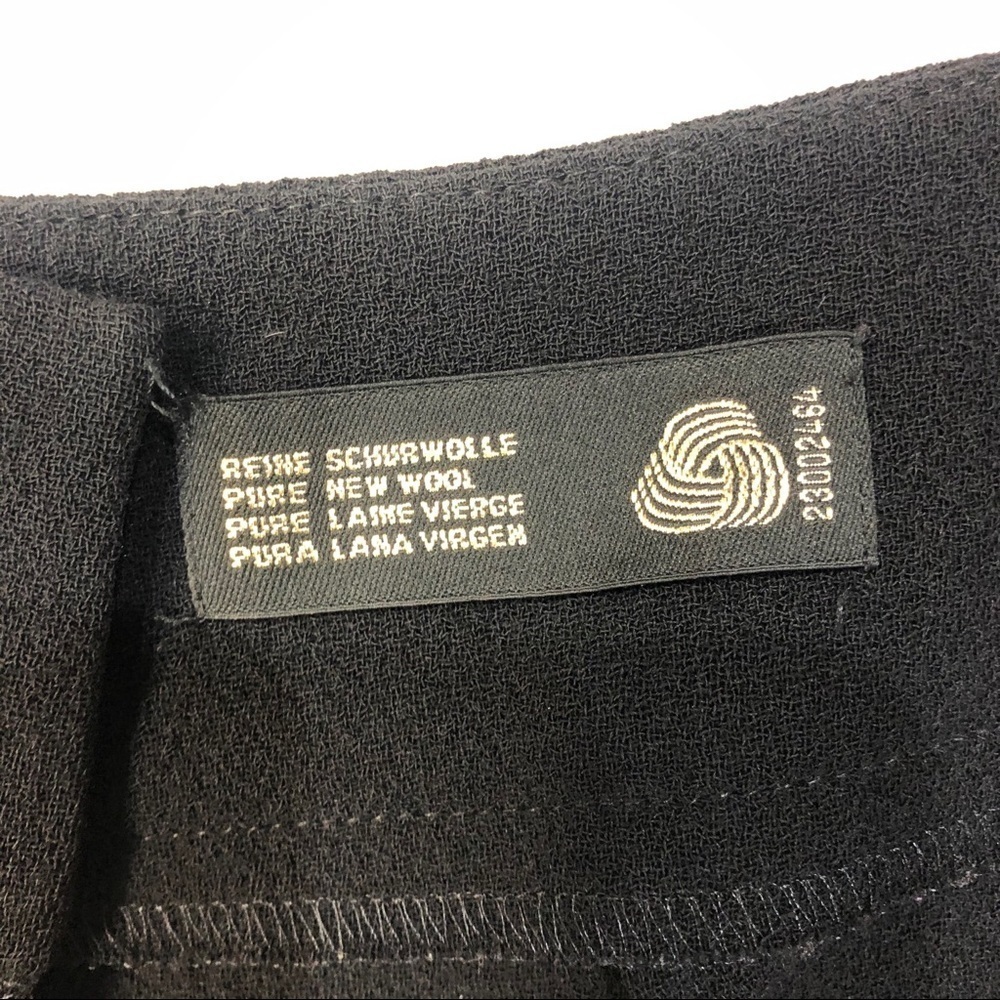 Escada New Pure Wool Dress Pants Black Size 38 Trousers - Picture 7 of 13